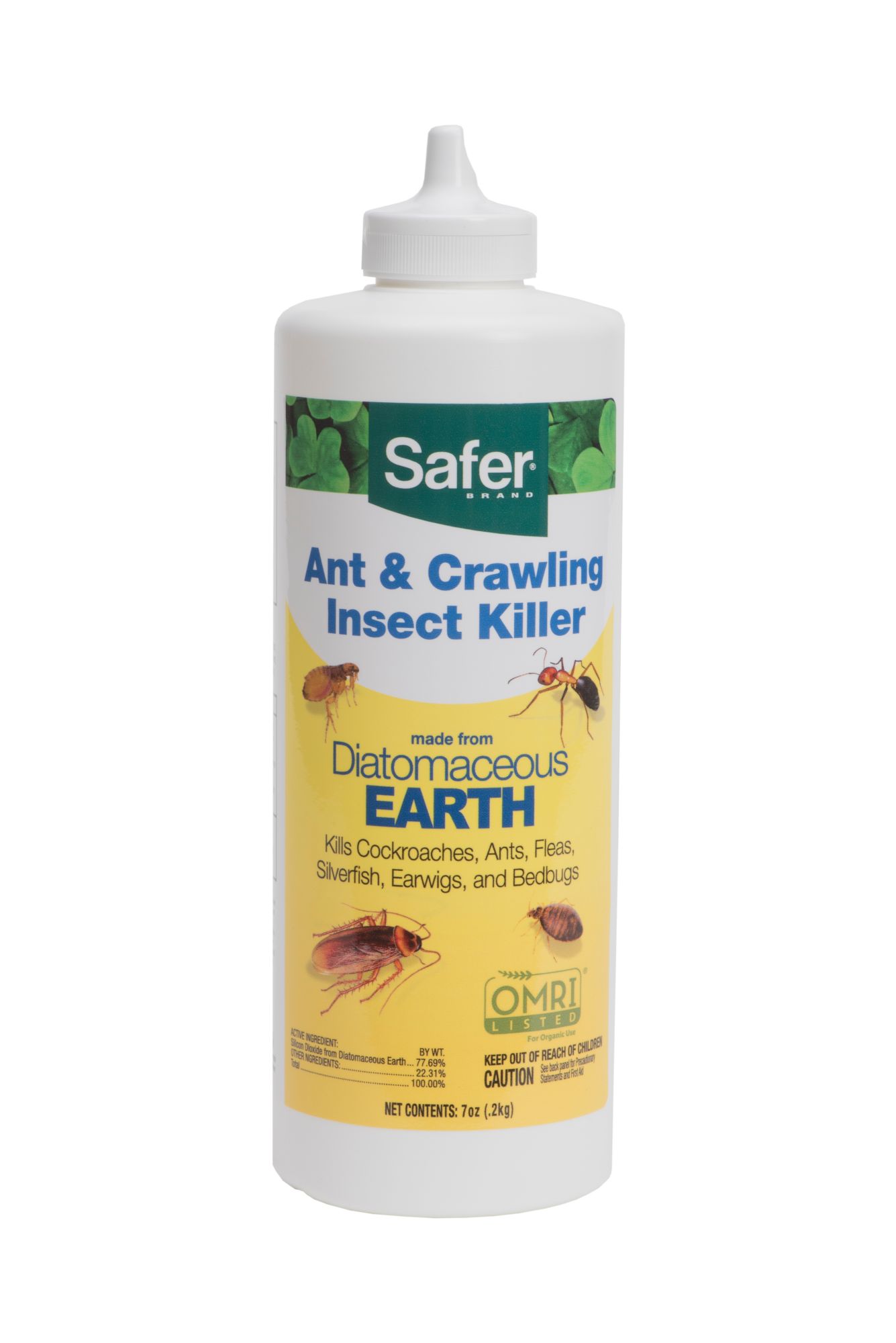 Ant and Crawling Insect Killer Diatomaceous Earth Powder7oz Safer