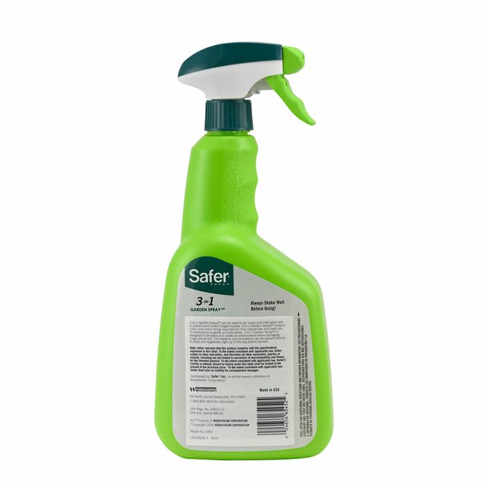 Safer Brand 3 In 1 Garden Spray 32 Fl Oz Rtu