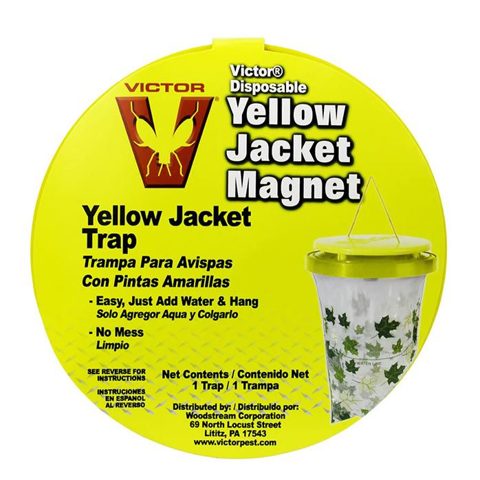 Victor® Poison-Free® Yellow Jacket Magnet® Disposable Bag-Trap With Bait Will Diatomaceous Earth Kill Yellow Jackets