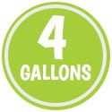 Makes 4 gallons