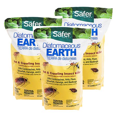 3 Sacs - Terre de Diatomée de Marque Safer® 4 lb 