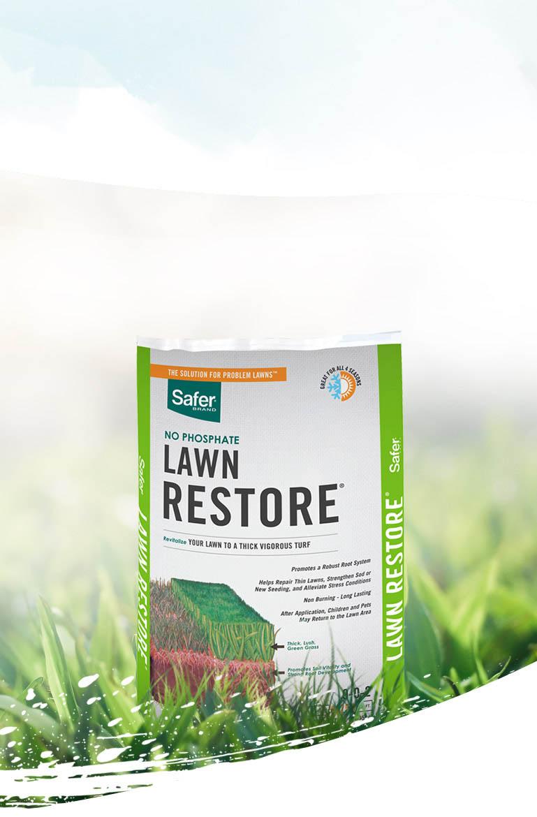 Why Choose Safer® Brand Lawn Restore® How to Use Lawn Restore®