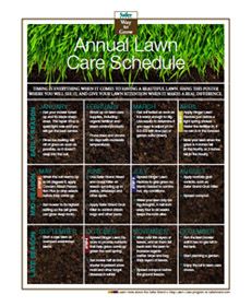 lawn care schedule