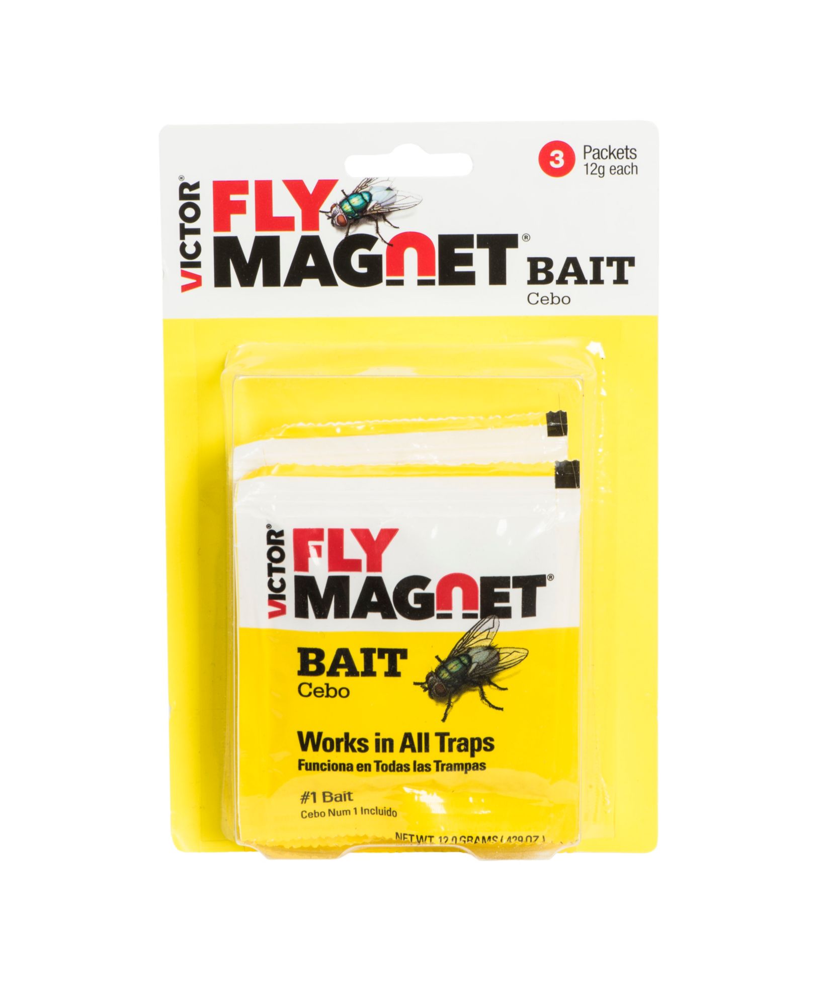  Appât de remplacement Victor® Fly Magnet® - 3 Appâts 